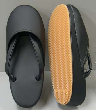 時雨履きゴム底 かかと部分